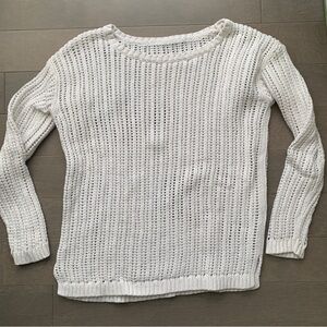 Cotton Crochet Open Knit Sweater